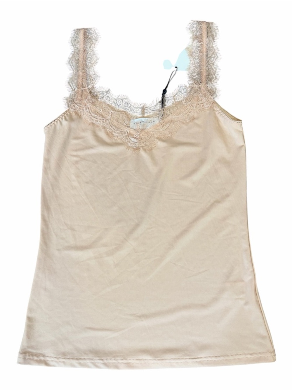 Rosemunde Lace-Trim Slip Cami in Nude - Size 8 - Brand New +80% off